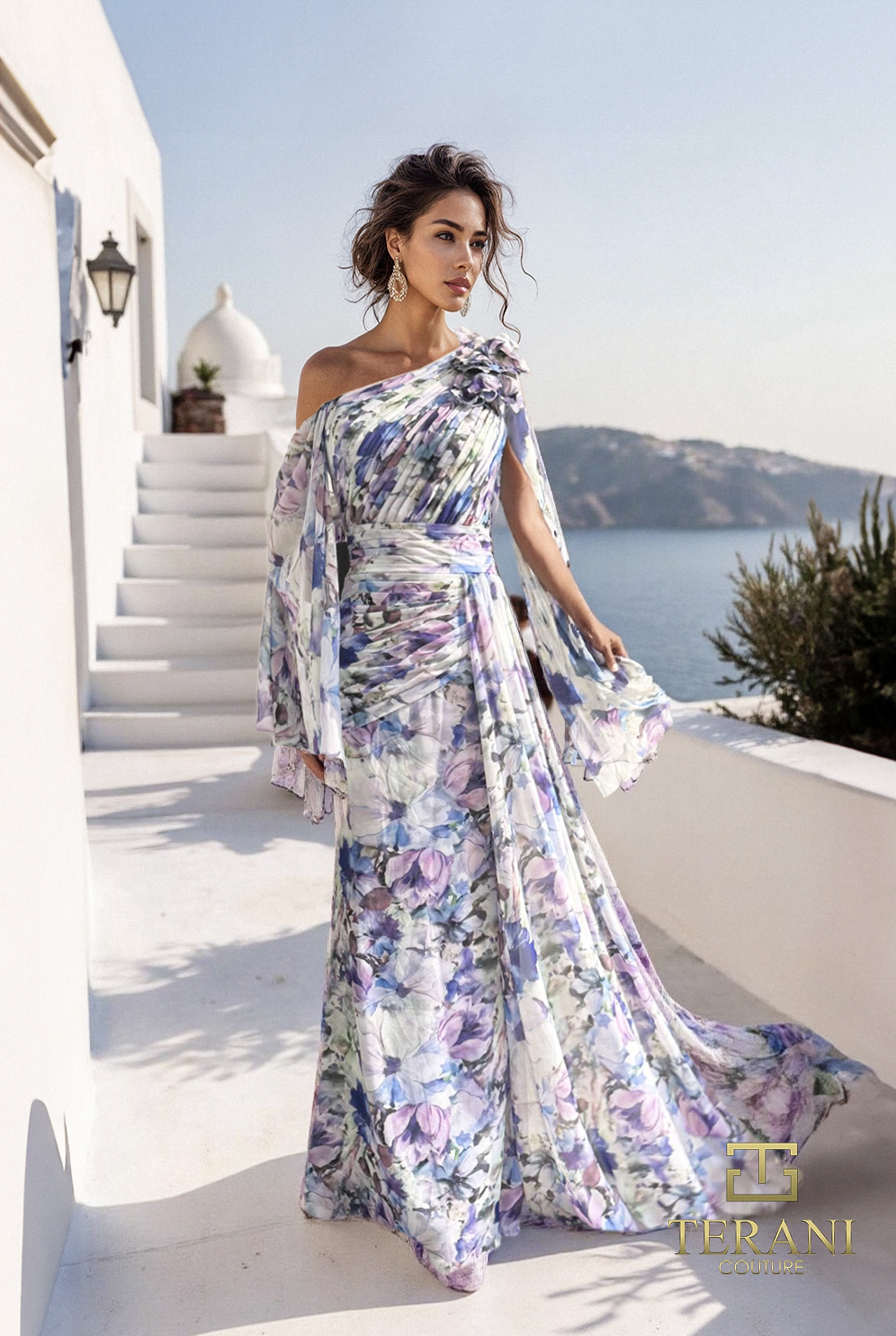 Terani Couture 261E6644 Blue/Purple Evening Gown