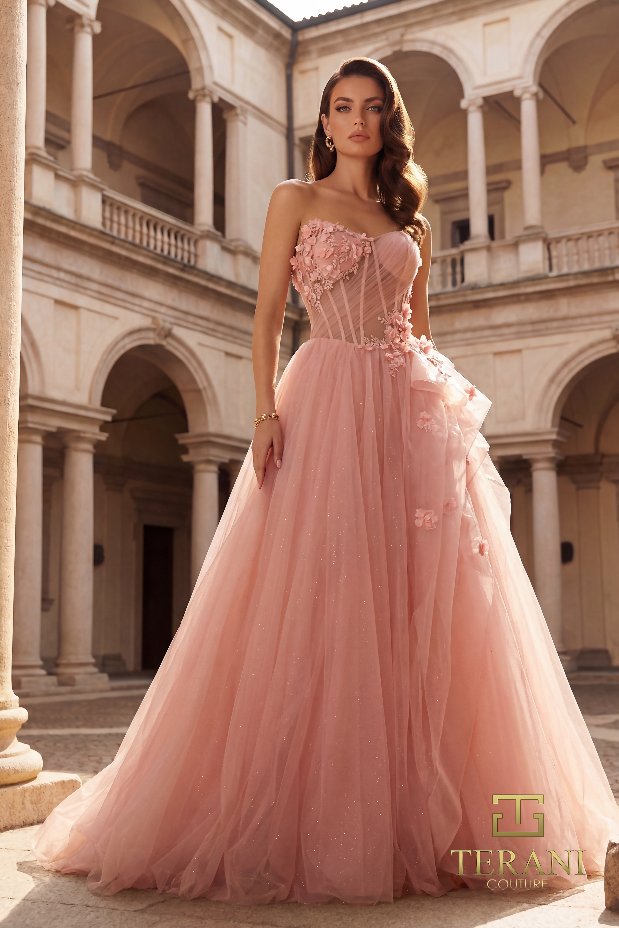 Terani Couture 261P6197 Blush Prom Gown thumbnail 2